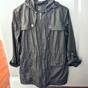 New York & Company - Lightweight Hooded Jacket Grey XS